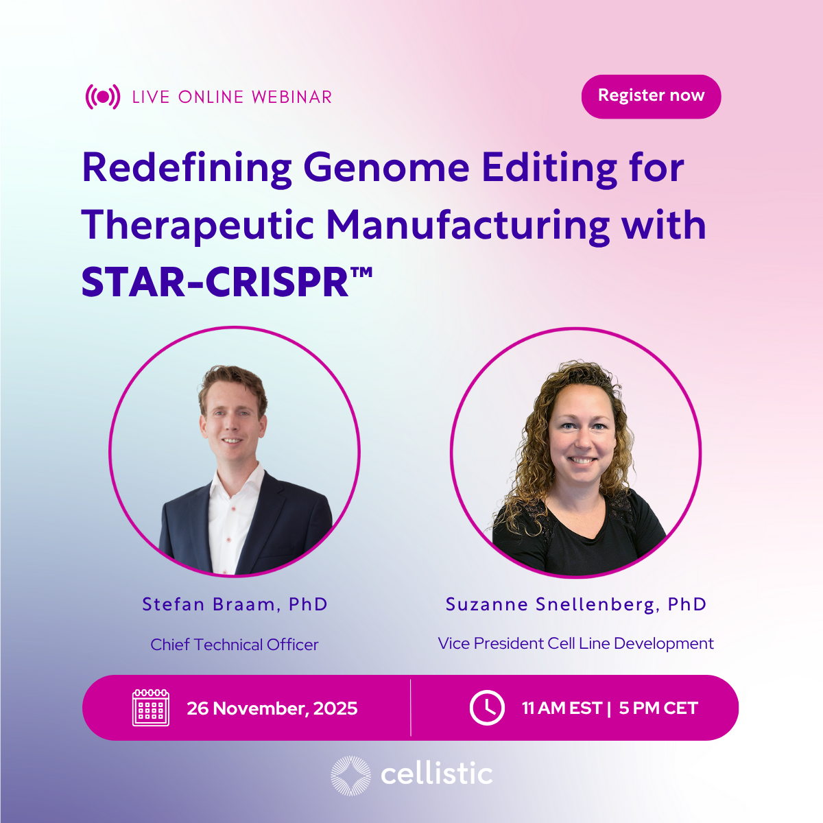 Webinar: Redefining Genome Editing for Therapeutic Manufacturing with STAR-CRISPR™