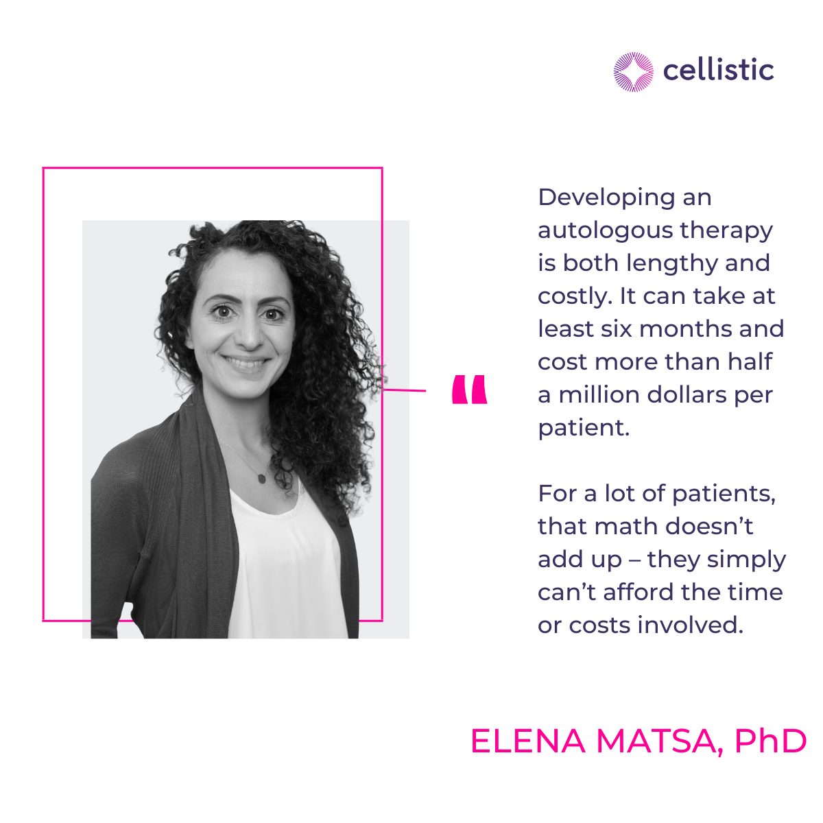 Expert Opinion: Elena Matsa, PhD