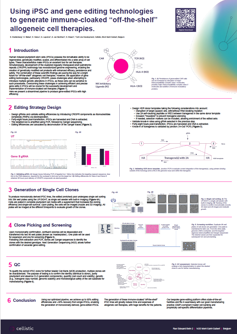 Using iPSC and gene editing poster